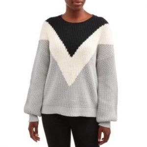 Time and Tru Women Long Sleeve Multicolored Sweater Size XXL (20)